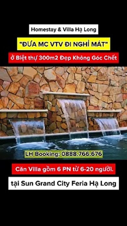 Phần 2- -ĐƯA MC VTV ĐI NGHỈ MÁT- ở Biệt thự 300m2 Đẹp Không Góc Chết tại Sun Grand City Feria Hạ Long. Căn Villa 6 pn View Biển Hạ Long có bể bơi riên… Xem thêm