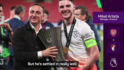 Rice 'glided' with Arsenal squad straight away - Arteta