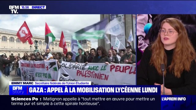 Mobilisations propalestiniennes dans les universités: On prévoit déjà des actions pour lundi , indique Emmy Marc (secrétaire fédérale de l'Union étudiante)