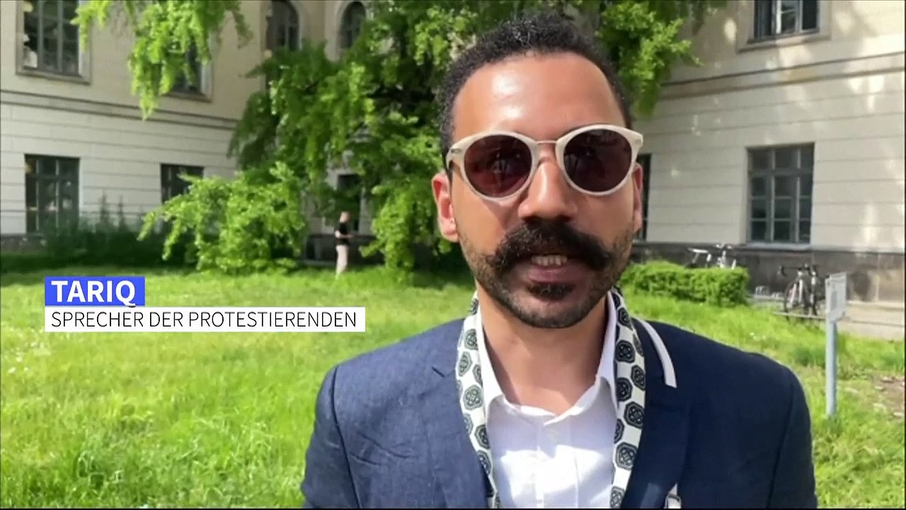 Berlin: Hunderte Studenten demonstrieren für ein freies Palästina