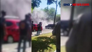 Mobil Nyaris Terbakar di Parkiran RSUD Nganjuk Usai Power Bank Tiba-Tiba Meledak