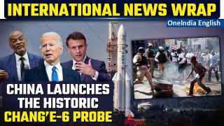China launches historic Chang'e-6 moon mission, Paris police crackdown on protesters | Oneindia