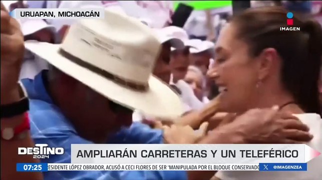 Sheinbaum reconstruirá y ampliará las carreteras que comunican a Michoacán con el centro del país