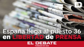 España pasa del puesto 36 al 30 en libertad de prensa, pero por el declive de otros países