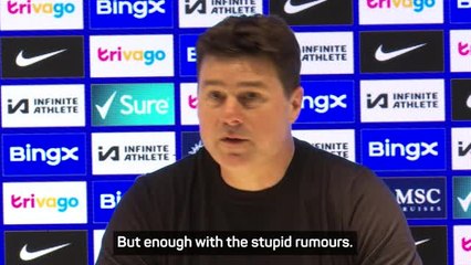 下载视频: Pochettino calls for 'stupid rumours' to stop