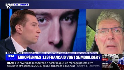 Bruno Faure (candidat LR aux élections européennes): "Jordan Bardella est un spécialiste des plateaux de télévision. Sur le fond des dossiers, c'est complètement différent"
