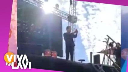 Mago logra "escapar" antes de ser aplastado por pantalla gigante