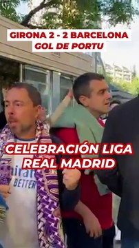 Los aficionados del Madrid celebran al ritmo de Xavi quédate