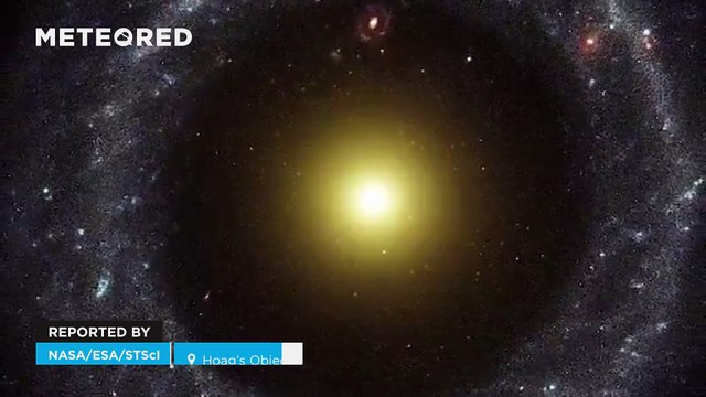 They discover the Hoag Object, a strange ring galaxy captured by the Hubble