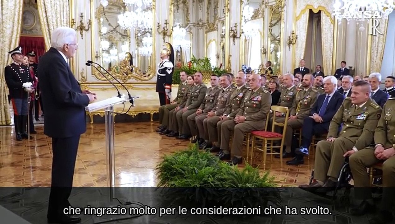 Mattarella: "La Repubblica e' riconoscente all'Esercito"