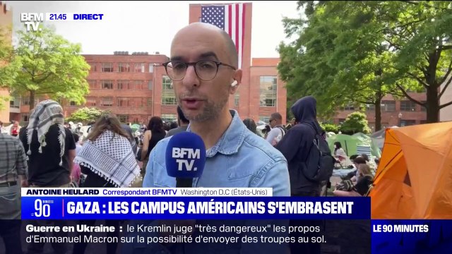 Je trouve ça écœurant que les universités répriment notre mouvement par la violence au lieu d'écouter nos revendications : La mobilisation propalestinienne se poursuit à l'université George-Washington