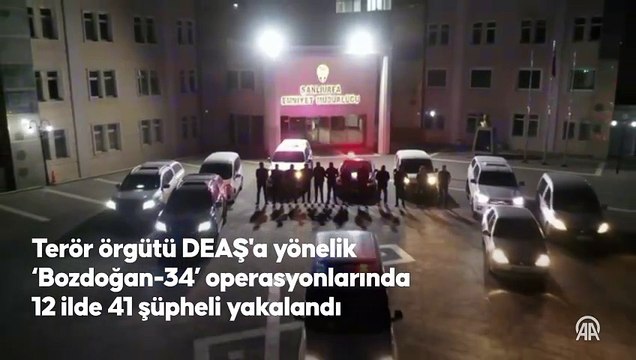 Terör örgütü DEAŞ'a yönelik Bozdoğan-34 operasyonlarında 12 ilde 41 şüpheli yakalandı