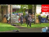 Pro-Palestinian Activists Run From Portland State Library They Were Occupying As Police Enter