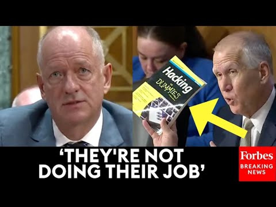 Thom Tillis Pulls Out Book On ‘Hacking For Dumm...