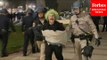 WILD VIDEO: Police Break Into Pro-Palestinian Encampment At UCLA, Arrest And Detain Activists
