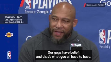 Ham urged Lakers 'to push through' during playoff series defeat