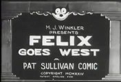 Felix The Cat Goes West - Classic Funny Cartoons