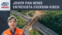 Prefeito de Carlos Barbosa, RS, fala sobre interdição de rodovia causada por deslizamento de terra