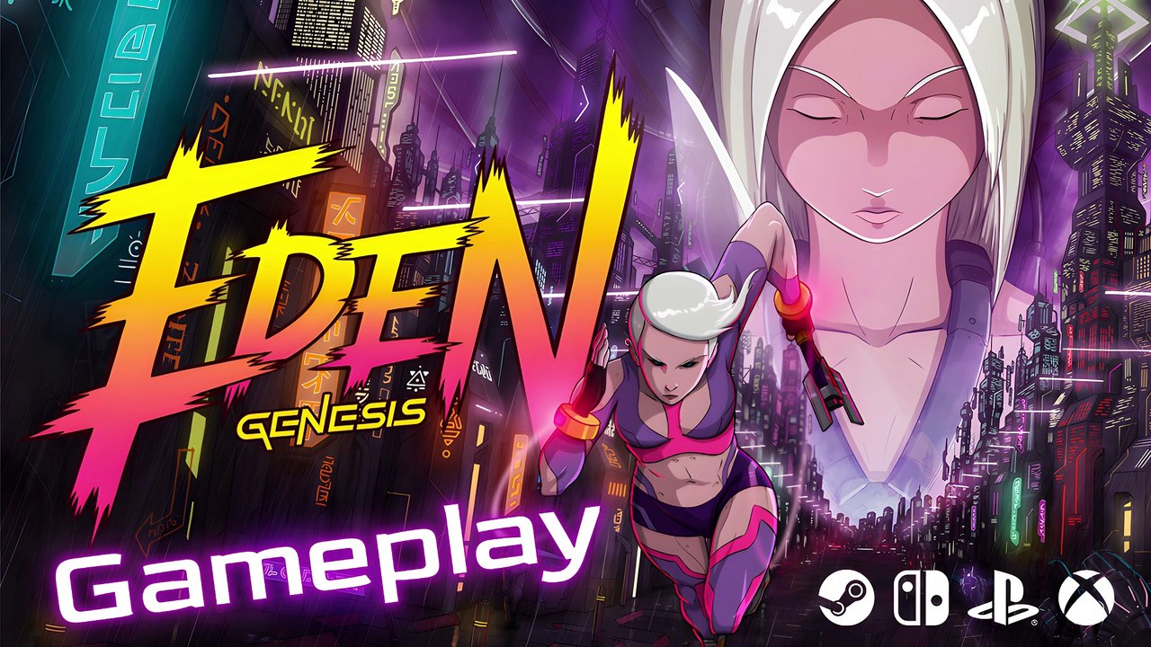 EDEN GENESIS: A Cyberpunk Platforming Adventure focused on fast-paced trials and a rich story in a cyberpunk world dominated by neon lights