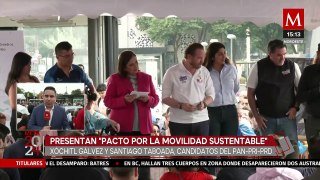 Santiago Taboada y Xóchitl Gálvez presentan plan de movilidad para la Ciudad de México