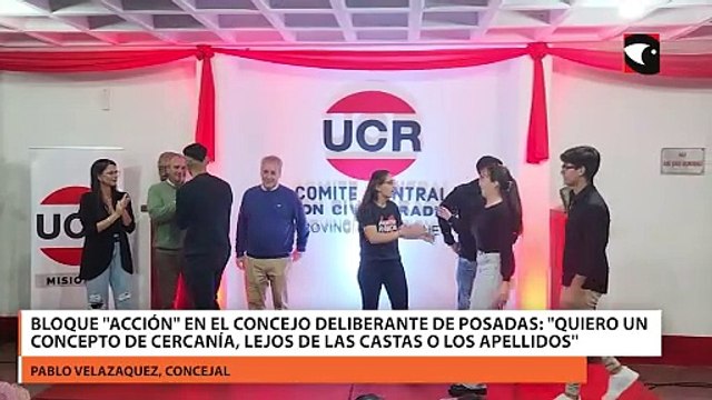 Bloque Acción en el Concejo Deliberante de Posadas: Quiero un concepto de cercanía, lejos de las castas o los apellidos