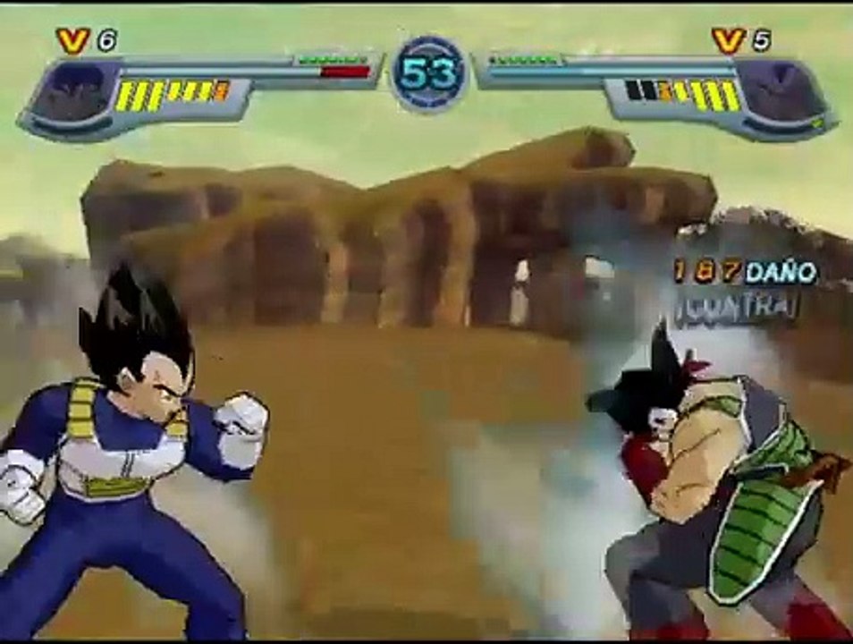 Dragon Ball Z: Infinite World PS2 - Vegeta VS Bardock #dragonballgame #dbgt RJ ANDA #Bardock