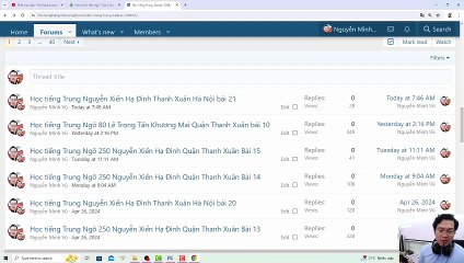 Học tiếng Trung Nguyễn Xiển Hạ Đình Thanh Xuân Hà Nội bài 21