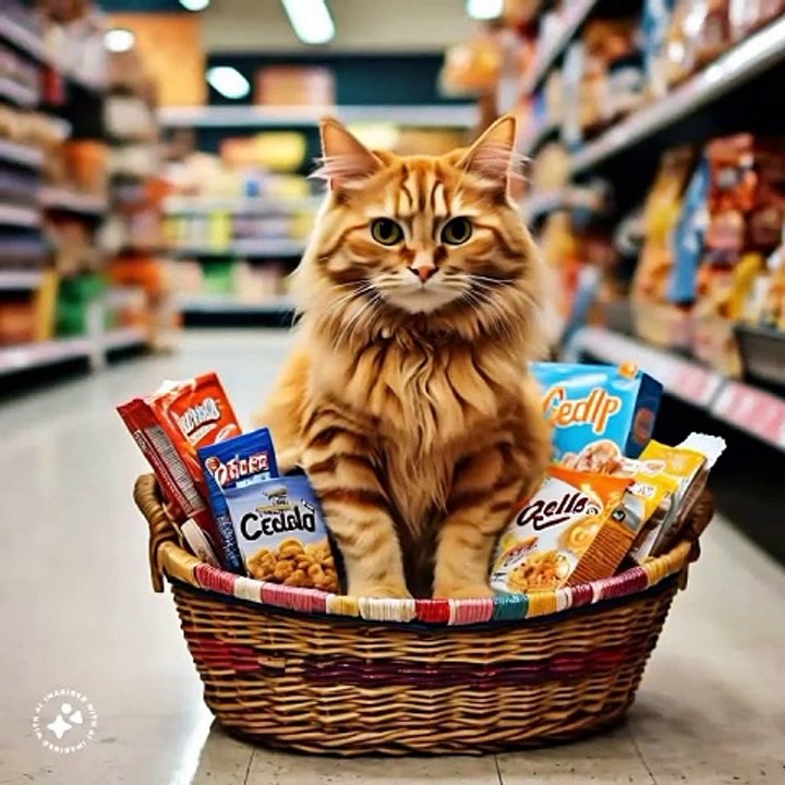 The Cat saves the day at the supermarket  #cat #cute #cutecat #kitten #cat #subscribe #viral