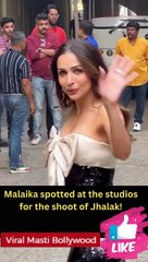 Malaika spotted at the studios for the shoot of Jhalak!