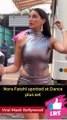 Nora Fatehi in Silver dress spotted outside Dance Plus Set Viral Masti Bollywood