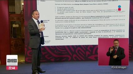 Pemex acusa a María Amparo Casar de cobrar pensión millonaria por 31mdp