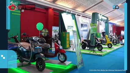 Presiden Jokowi Tinjau Pameran Mobil Listrik di JI