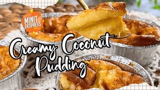 Creamy Coconut Pudding 3 Bahan Guna Air Fryer Je