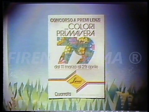 Spot werbung pubblicità mobilificio Lenzi Quarrata Pistoia 1979