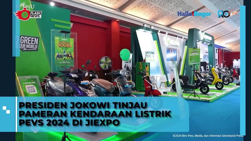 Tinjau Pameran Kendaraan Listrik PEVS 2024 di JIEXPO, Presiden Jokowi Antusias dengan Perkembangan Teknologi