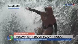 Pesona Air Terjun Tujuh Tingkat di Aceh Selatan