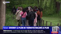 Le village de Giverny fait le plein de touristes malgré la pluie
