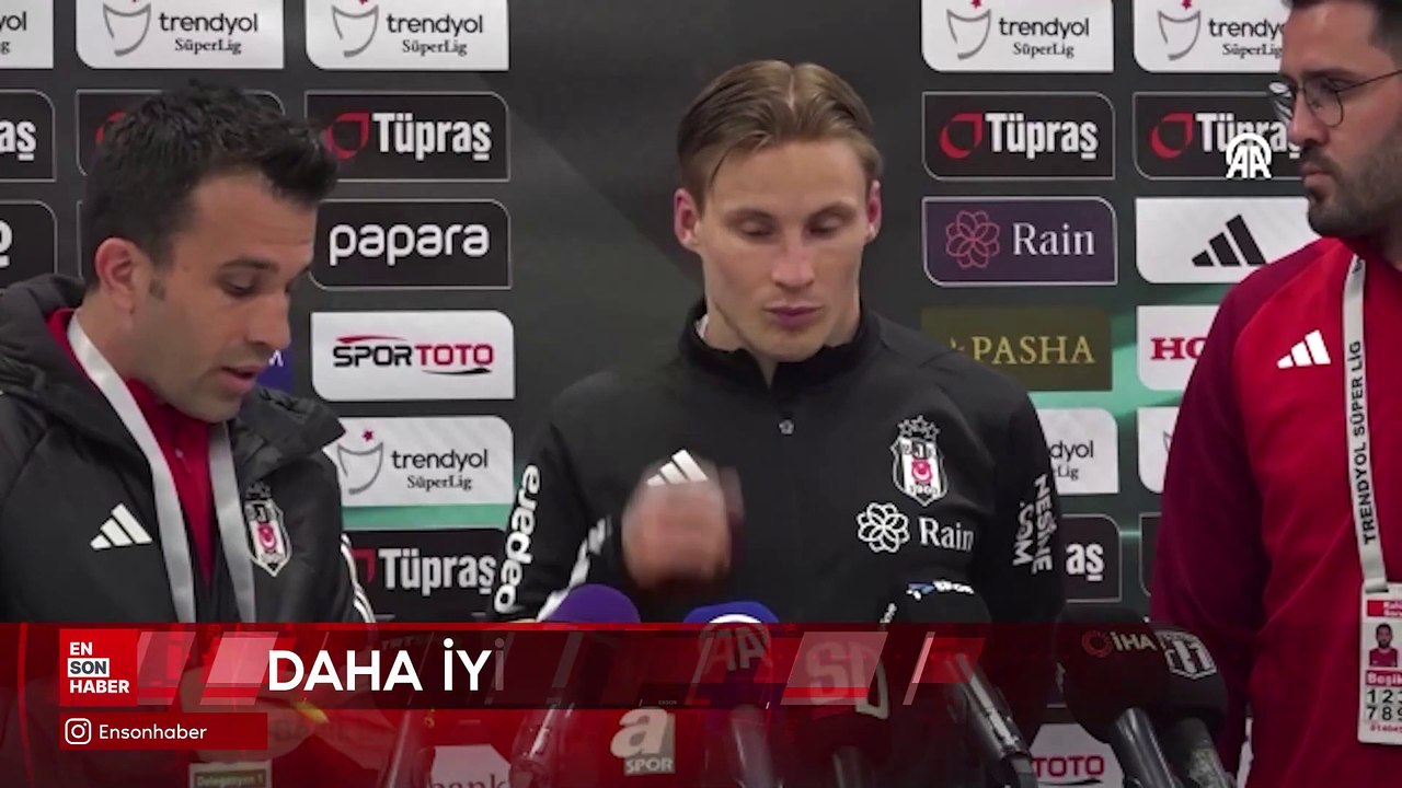 Beşiktaş futbolcusu Jonas Svensson'un maç sonu açıklamaları
