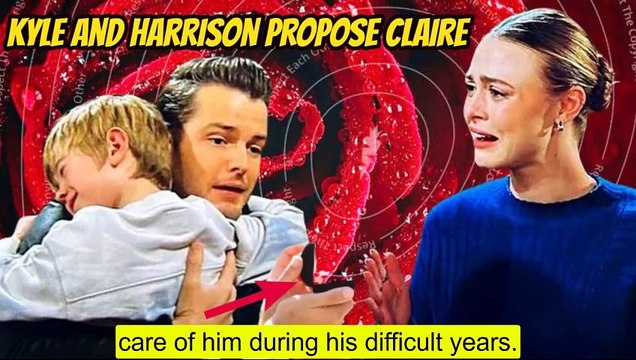 The Young And The Restless Kyle and Harrison plan to propose to Claire - taking her back to Abbott