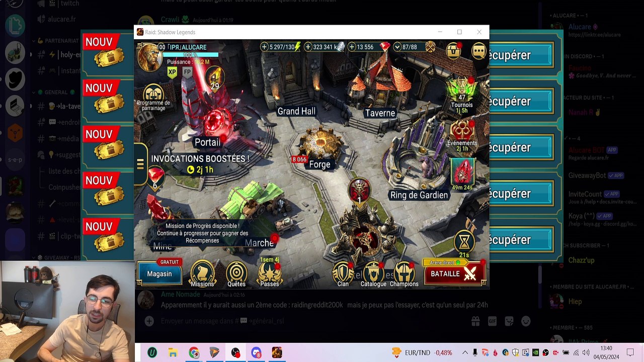 Code promo Raid Shadow Legends : 4 mai 2024 = Book Légendaire
