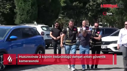 Huzurevinde çifte cinayette dehşet anı kamerada! 2 elinde bıçak
