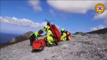 Un turista tedesco di 83 anni si fa male a Vulcano: viene soccorso in una zona impervia e trasportato in elicottero a Messina