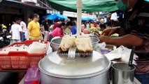 WARM AND TASTY TOFU SKIN AND SOY MILK STREET MARKET INDONESIAN STREET FOOD