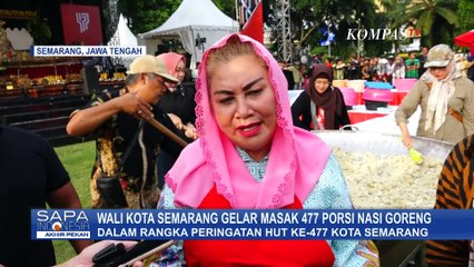 Tải video: Peringati HUT Ke-477 Kota Semarang, Digelar Masak Besar Nasi Goreng untuk Warga