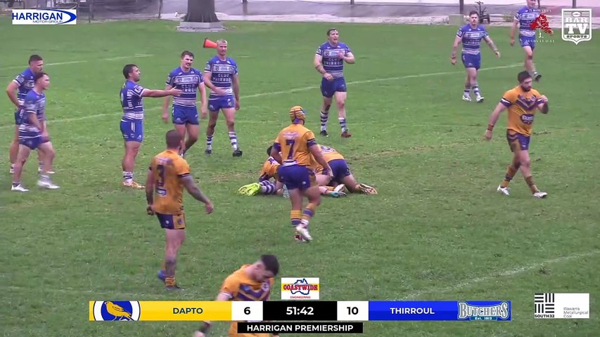 Dapto overcame the second-half sin-binning of ex-NRL forwards Joey Leilua and Tom Freebairn to snatch a 16-all draw late against Thirroul. Video: BarTV Sports