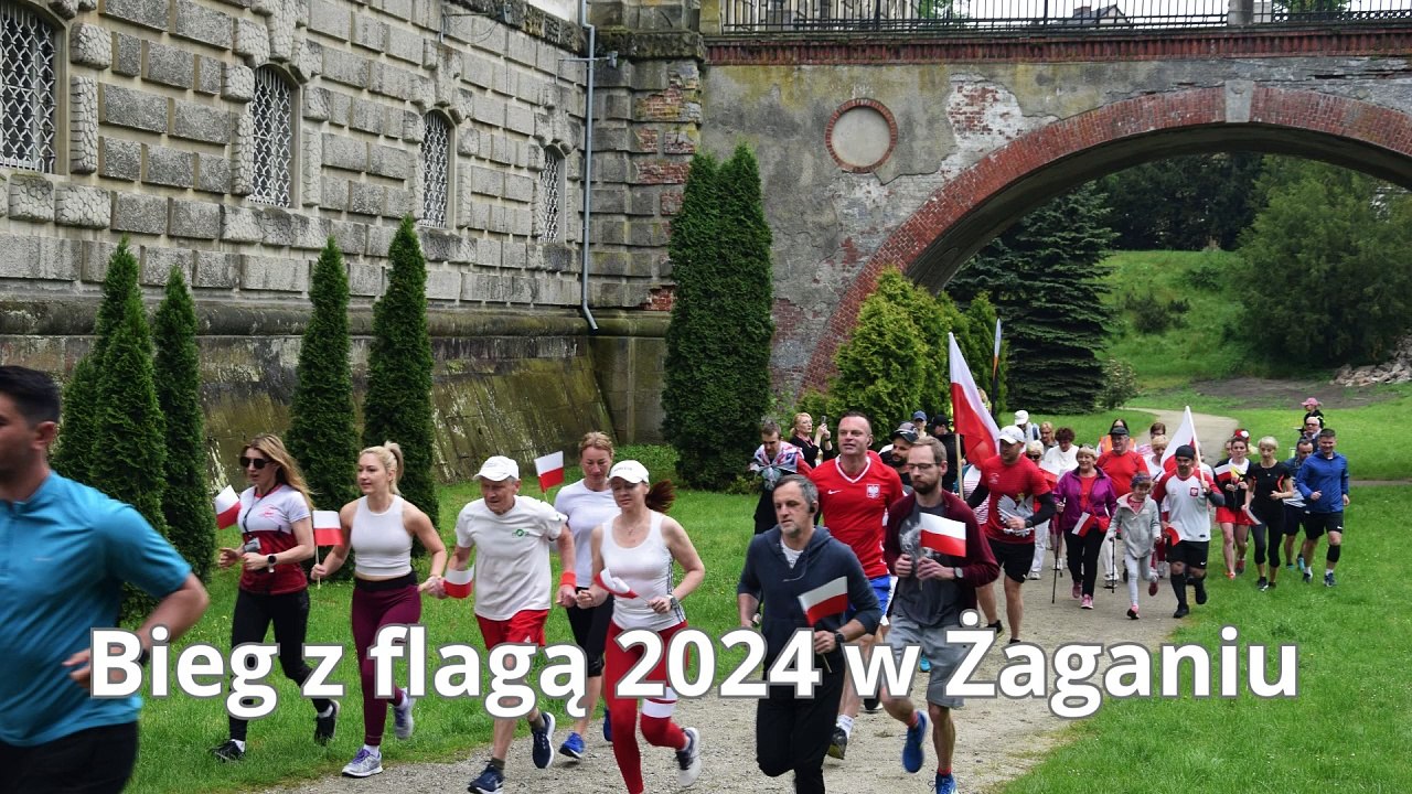 Gazeta Lubuska. Bieg z flagą w Żaganiu 2024