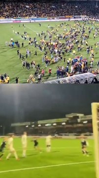 Roda taraftarı 'Yükseldik' diyerek sahaya girdi, hayal kırıklığına uğradı!