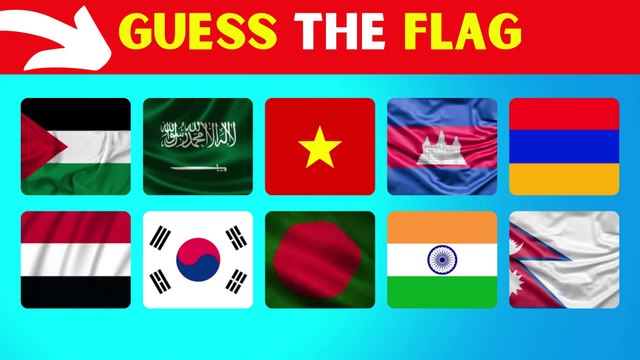 Guess the Country by Flag Challenge Test Your Knowledge! 44 Flags Quiz