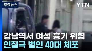 강남역 인근 여성 흉기 위협 인질극 40대 체포 / YTN