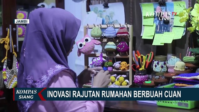 Intip Bisnis Kerajinan Rajut Rumahan di Jambi, Omzet Capai Rp15 Juta per Bulan